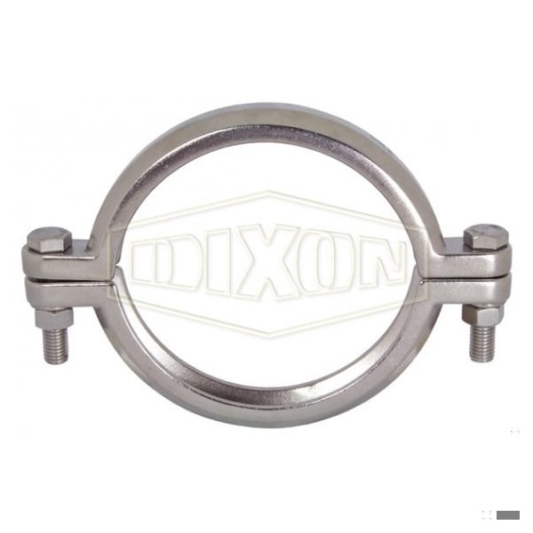 I-Line/Q-Line Bolt Clamp, 6 in Tube, 304 SS, Domestic